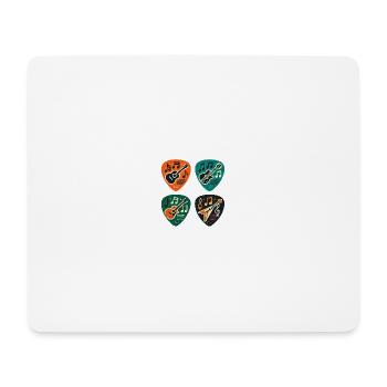 Vintage Guitar Pick Guitarist Gift - Mouse Pad (horizontal) - white - Front