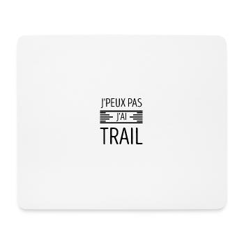 Ich kann nicht, ich habe eine Spur - Mousepad (Querformat) - Weiß - Vorne