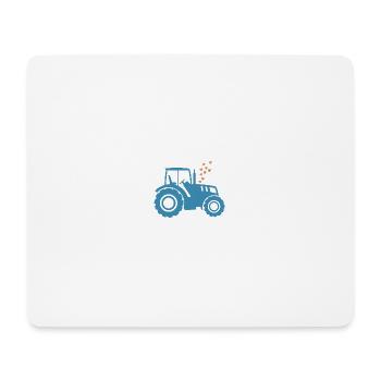 Tracteur / tracteur / tracteur - Tapis de souris (format paysage) - blanc - Devant
