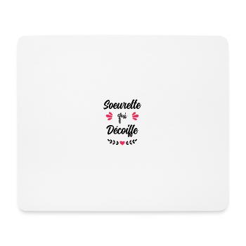 Ehefrau Schwester, die sich die Haare föhnt Beste Schwester - Mousepad (Querformat) - Weiß - Vorne