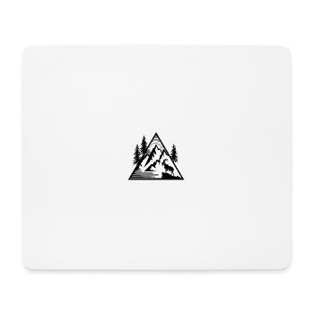 Alpes montagnes Capricorne - Tapis de souris (format paysage) - blanc - Devant
