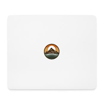 Mountains, nature, sunset - Mouse Pad (horizontal) - white - Front