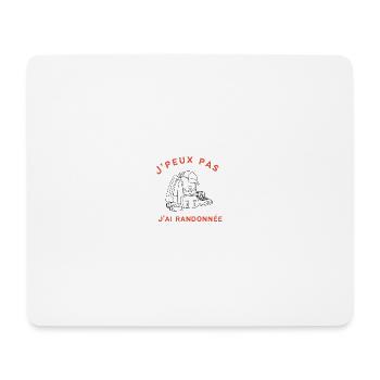 Dog Hiking - Mouse Pad (horizontal) - white - Front