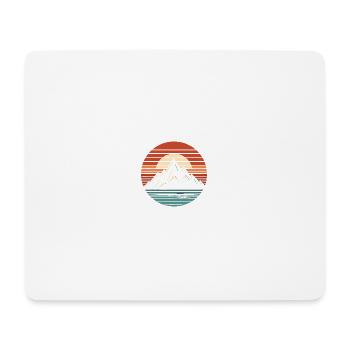 Montagnes, nature, coucher de soleil - Tapis de souris (format paysage) - blanc - Devant
