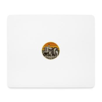 Oldtimer Traktor Bauern Traktor - Mousepad (Querformat) - Weiß - Vorne