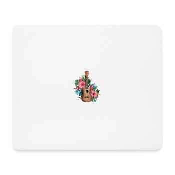Cartoon Ukulele - Mouse Pad (horizontal) - white - Front