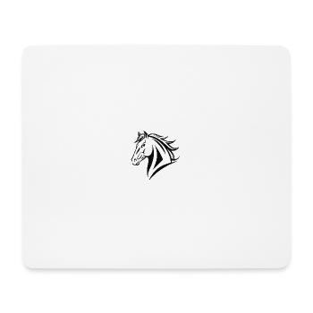 Cheval Équitation Équitation - Tapis de souris (format paysage) - blanc - Devant