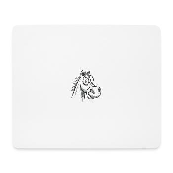 Pferd Pferde Reiten Reiter - Mousepad (Querformat) - Weiß - Vorne
