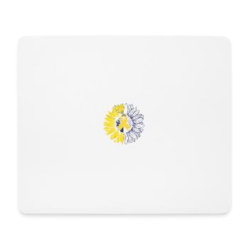 Down-Syndrom Unterstützung Sunflower Band - Mousepad (Querformat) - Weiß - Vorne