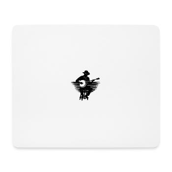 Banjo Banjo joueur Banjoïste - Tapis de souris (format paysage) - blanc - Devant