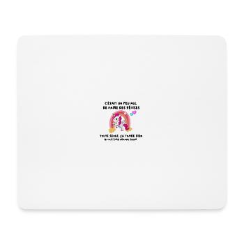 Enfant Future Grande Soeur Drôle Annonce Licorne - Tapis de souris (format paysage) - blanc - Devant