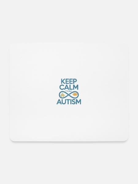 Autismus - Mousepad (Querformat) - Weiß