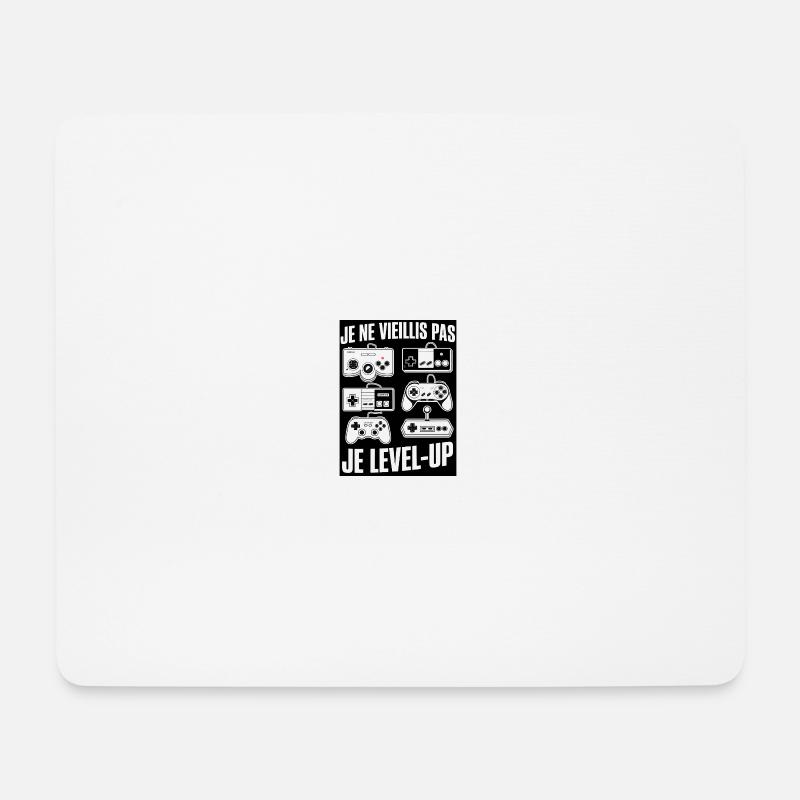 Ich altere nicht, ich steige auf - Mousepad (Querformat) - Weiß