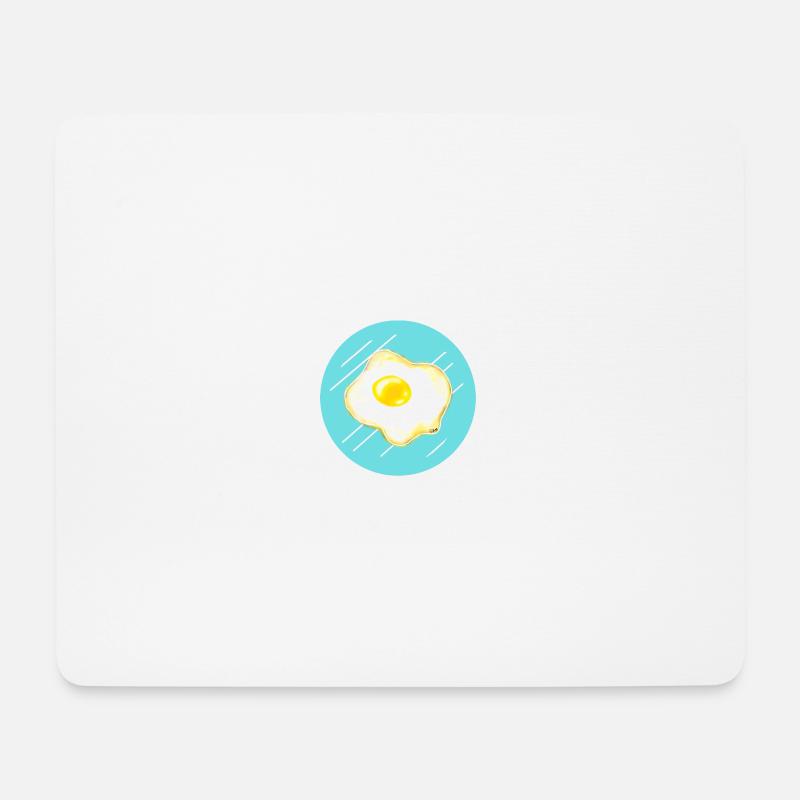 fried egg - Mouse Pad (horizontal) - white
