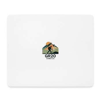 GR 20 CORSICA - Tapis de souris (format paysage) - blanc - Devant