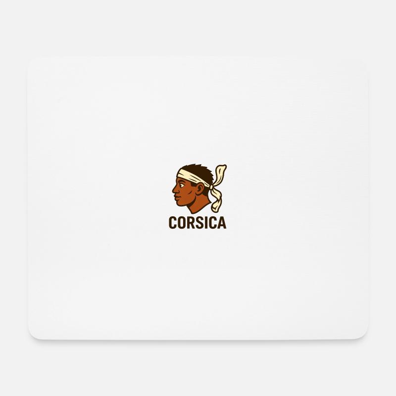 Korsika - Mousepad (Querformat) - Weiß