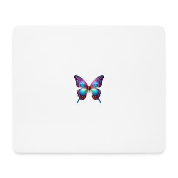 Neon Schmetterling Farbexplosion Flügelkunst - Mousepad (Querformat) - Weiß - Vorne