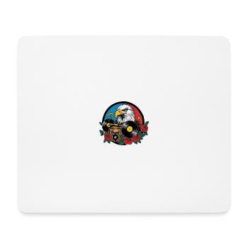 Musique rock Adler - Tapis de souris (format paysage) - blanc - Devant