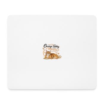 Orange Tabby Mom Cat Illustration - Mouse Pad (horizontal) - white - Front