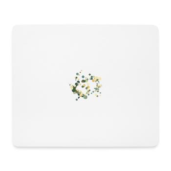 Kreis-Konfetti Farbkonzert - Mousepad (Querformat) - Weiß - Vorne