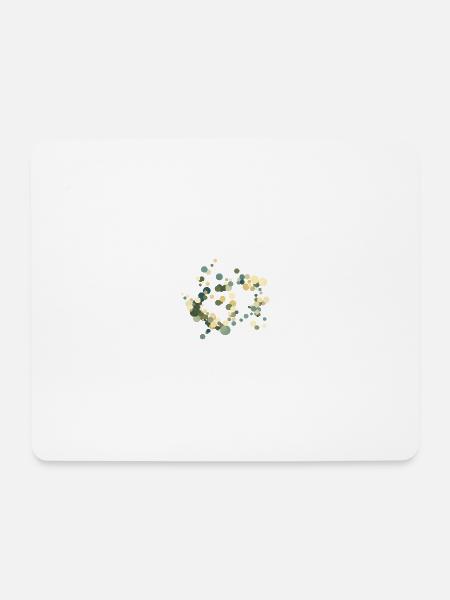 Kreis-Konfetti Farbkonzert - Mousepad (Querformat) - Weiß