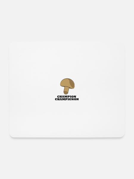 Champion Champignon - Mousepad (Querformat) - Weiß