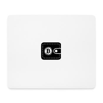 Portefeuille bitcoin - Tapis de souris (format paysage) - blanc - Devant