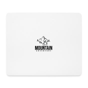 Berg Abenteuer Geschenk Spruch Bergsteigen Wandern - Mousepad (Querformat) - Weiß - Vorne