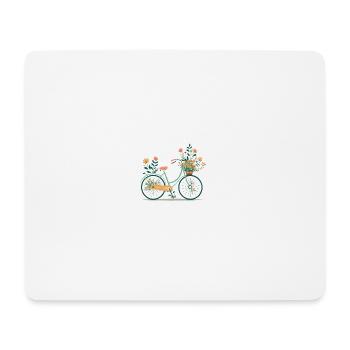 Süße Abenteuer Blumenrad Tour 10 - Mousepad (Querformat) - Weiß - Vorne