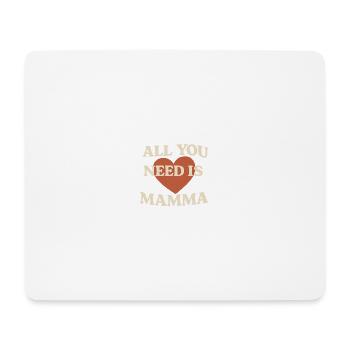 Mom love heart print - Mouse Pad (horizontal) - white - Front