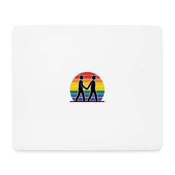 Gay  Männer - Mousepad (Querformat) - Weiß - Vorne