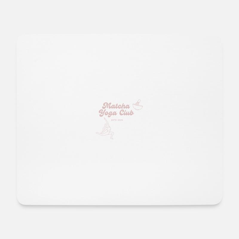 Matcha Yoga Club  - Mousepad (Querformat) - Weiß