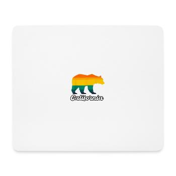California Bear Vintage Sunset Souvenir - Tapis de souris (format paysage) - blanc - Devant