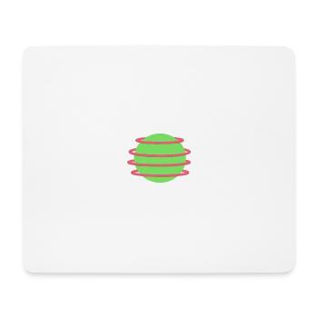 Stilvolles Orb-Design - Mousepad (Querformat) - Weiß - Vorne