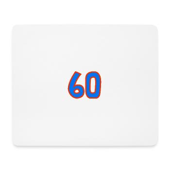 60. 60 JAHRE. 60-JÄHRIGES JUBILÄUM. 60. GEBURTSTAG. - Mousepad (Querformat) - Weiß - Vorne