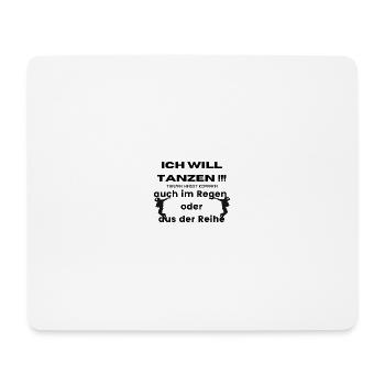 Sprungsilhouetten Duo - Mousepad (Querformat) - Weiß - Vorne
