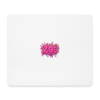 Graffiti  Zoé Prénom cadeau idéal imprimable - Tapis de souris (format paysage) - blanc - Devant