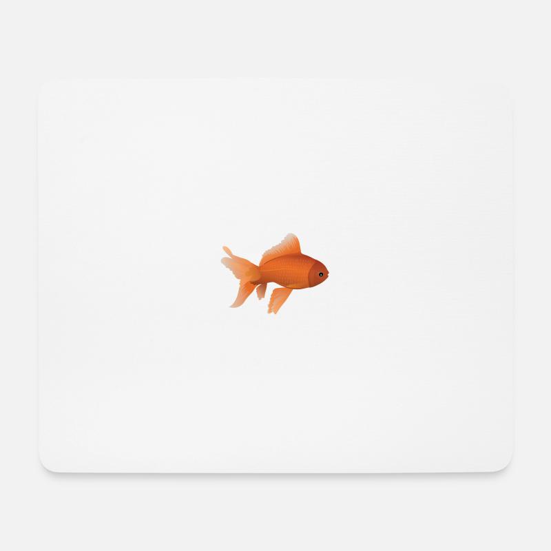 Goldfisch - Mousepad (Querformat) - Weiß