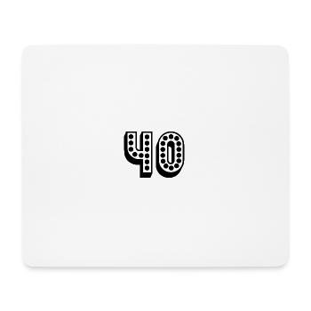 40. 40 YEARS. 40th ANNIVERSARY. 40TH ANNIVERSARY. - Mouse Pad (horizontal) - white - Front