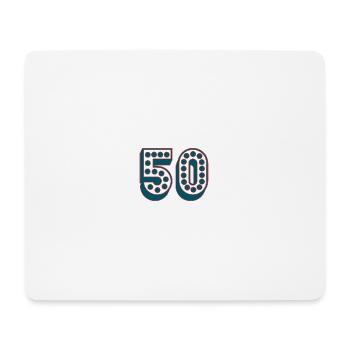 50. 50 YEARS. 50th ANNIVERSARY. 50TH ANNIVERSARY. - Mouse Pad (horizontal) - white - Front
