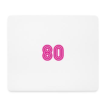 80. 80 YEARS. 80th ANNIVERSARY. 80TH BIRTHDAY. - Mouse Pad (horizontal) - white - Front
