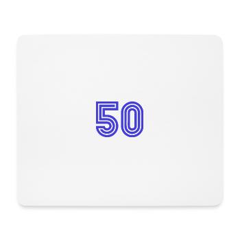 50. 50 JAHRE. 50-JÄHRIGES JUBILÄUM. 50-JÄHRIGES JUBILÄUM. - Mousepad (Querformat) - Weiß - Vorne