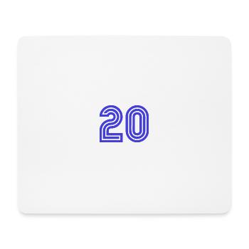 20. 20 ANS. 20e ANNIVERSAIRE. ANNIVERSAIRE 20 ANS. - Tapis de souris (format paysage) - blanc - Devant
