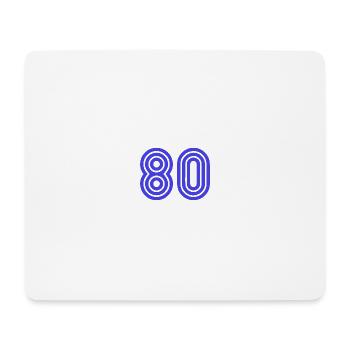 80. 80 YEARS. 80th ANNIVERSARY. 80 YEARS ANNIVERSARY. - Mouse Pad (horizontal) - white - Front