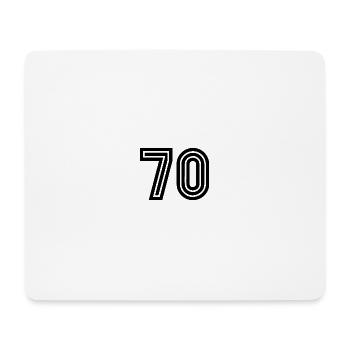 70. 70 JAHRE. 70-JÄHRIGES JUBILÄUM. 70-JÄHRIGES JUBILÄUM. - Mousepad (Querformat) - Weiß - Vorne
