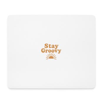 Stay Groovy Sunset - Mousepad (Querformat) - Weiß - Vorne