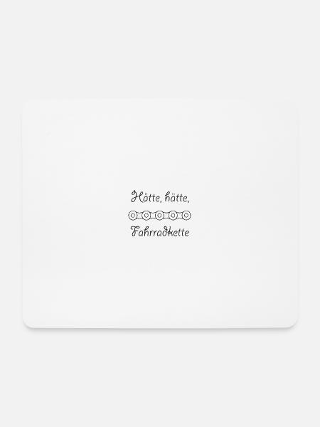 Fahrradkette - Mousepad (Querformat) - Weiß