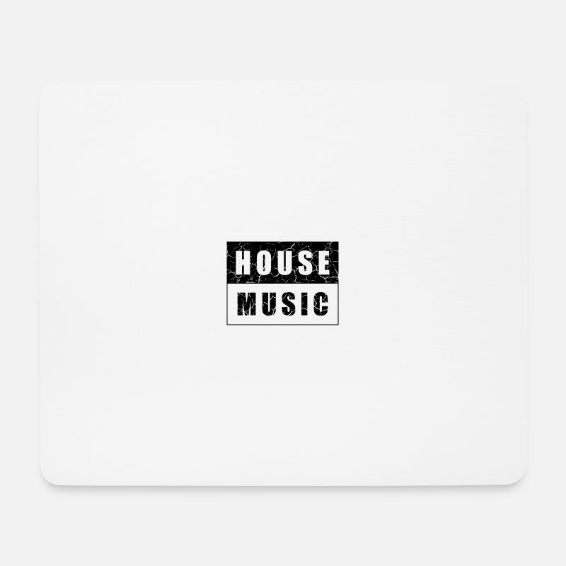 House Music Design Electro - Mouse Pad (horizontal) - white