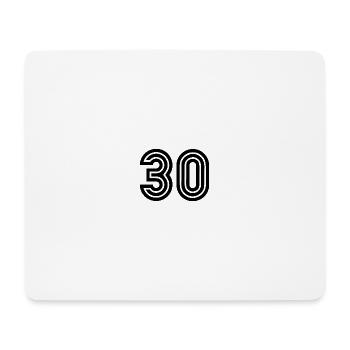 30. 30 ANS. 30e ANNIVERSAIRE. ANNIVERSAIRE 30 ANS. - Tapis de souris (format paysage) - blanc - Devant
