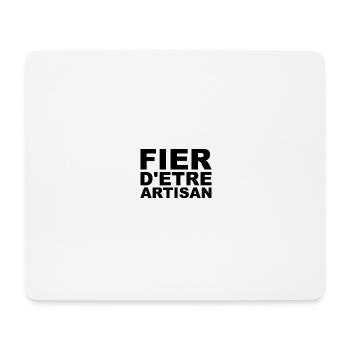 Fier d'être Artisan - Tapis de souris (format paysage) - blanc - Devant